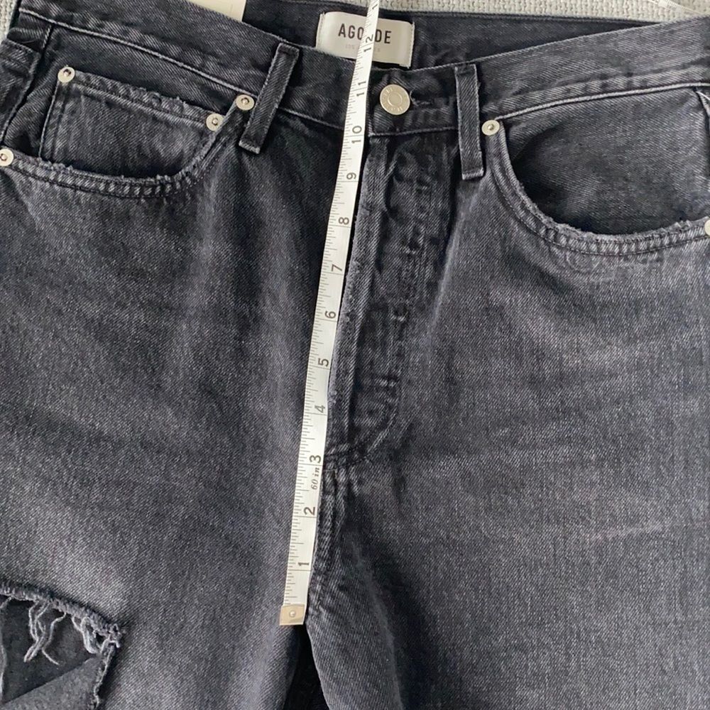 Agolde 90’s Midrise Loosefit Jeans Black Size 26 - Picture 4 of 13